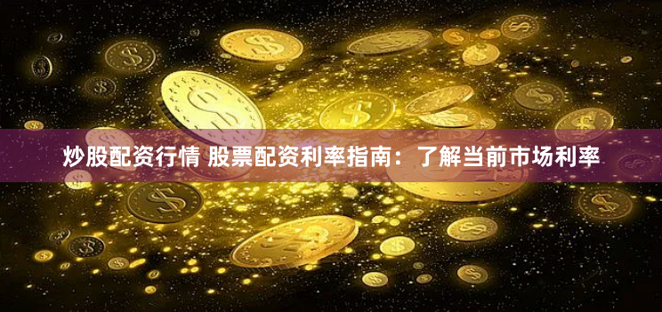炒股配资行情 股票配资利率指南：了解当前市场利率